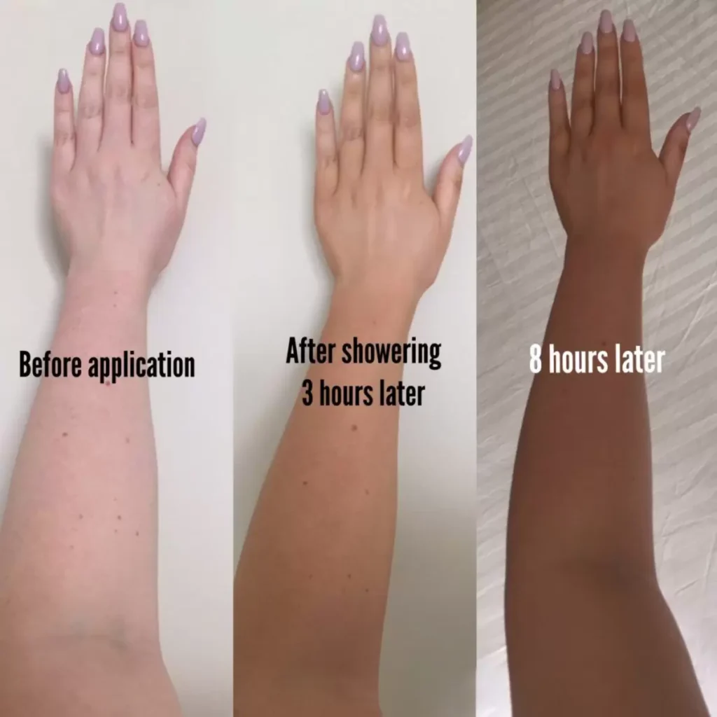 How long does self tanner take to develop